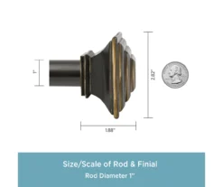 Kenney Mission 1" Adjustable Double Curtain Rod -Home Decor Store 810679570 A0 03