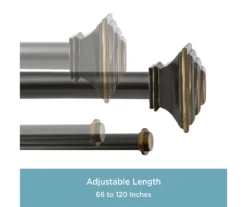 Kenney Mission 1" Adjustable Double Curtain Rod -Home Decor Store 810679570 A0 04