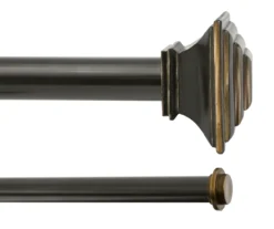 Kenney Mission 1" Adjustable Double Curtain Rod