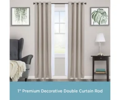 Kenney Mission 1" Adjustable Double Curtain Rod -Home Decor Store 810679571 A0 02