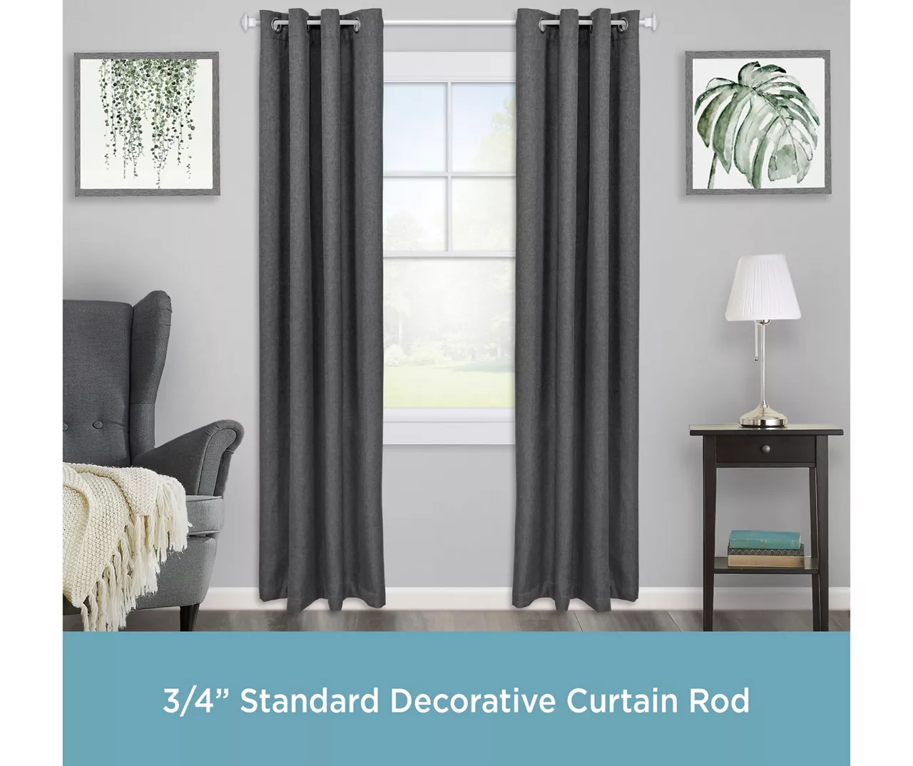 Kenney Mission 3/4" Adjustable Curtain Rod 3 Kenney Mission 3/4" Adjustable Curtain Rod - Image 3