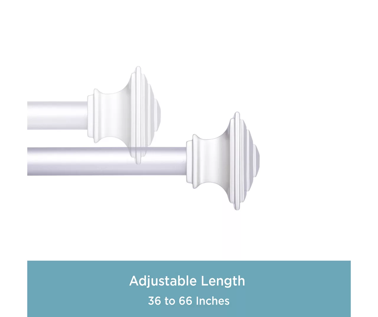 Kenney Mission 3/4" Adjustable Curtain Rod 5 Kenney Mission 3/4" Adjustable Curtain Rod - Image 5