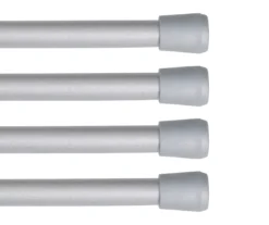 Kenney Fast Fit 4-Piece 7/16" Adjustable Tension Curtain Rod Set, (28"-48") -Home Decor Store 810679600 A0 01