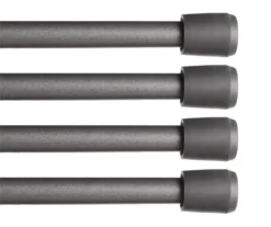 Kenney Fast Fit 4-Piece 7/16" Adjustable Tension Curtain Rod Set, (28"-48") -Home Decor Store 810679601 A0 01