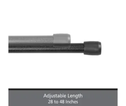 Kenney Fast Fit 4-Piece 7/16" Adjustable Tension Curtain Rod Set, (28"-48") -Home Decor Store 810679602 A0 04