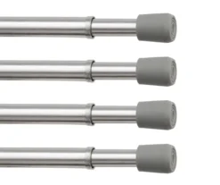 Kenney Fast Fit 4-Piece 7/16" Adjustable Tension Curtain Rod Set, (28"-48") -Home Decor Store 810679603 A0 01