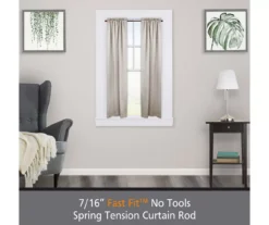 Kenney Fast Fit 4-Piece 7/16" Adjustable Tension Curtain Rod Set, (28"-48") -Home Decor Store 810679606 A0 02