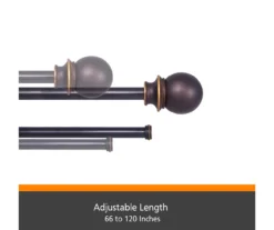 Kenney Birkin Fast Fit 5/8" Adjustable Double Curtain Rod 18 Kenney Birkin Fast Fit 5/8" Adjustable Double Curtain Rod -Home Decor Store 810679620 A0 04