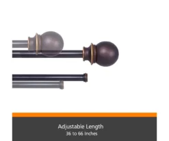Kenney Birkin Fast Fit 5/8" Adjustable Double Curtain Rod 14 Kenney Birkin Fast Fit 5/8" Adjustable Double Curtain Rod -Home Decor Store 810679621 A0 04