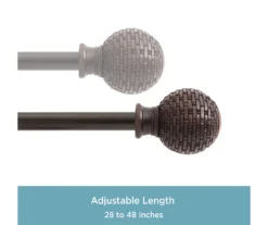 Kenney Ball 5/8" Adjustable Curtain Rod -Home Decor Store 810679639 A0 04